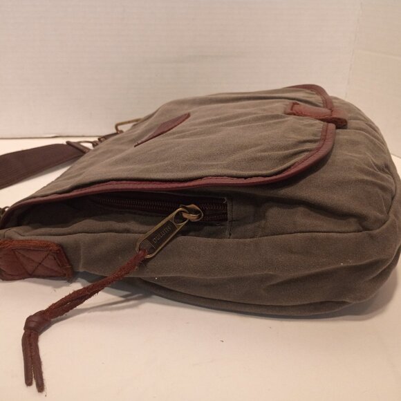 DULUTH Oil Cloth Canvas Sling Bag Messenger Crossbody - Picture 9 of 15